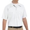 Red Kap mens Short Sleeve Wrinkle-Resistant Cotton Work Shirt White Small view 1
