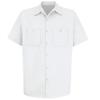 Red Kap mens Short Sleeve Wrinkle-Resistant Cotton Work Shirt White Small view 3