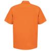 Red Kap Mens Industrial Shirt, Regular Fit, Short Sleeve, Orange, 3X-Large Tall US view 2