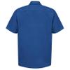 Red Kap Men's Industrial Work Shirt, Short Sleeve, Royal Blue, 3X-Large view 2
