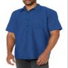Red Kap Mens Short Sleeve Industrial Work Shirt, Royal Blue, X-Large US view 1