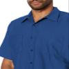 Red Kap Mens Short Sleeve Industrial Work Shirt, Royal Blue, X-Large US view 3