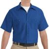 Red Kap Mens Short Sleeve Industrial Work Shirt, Royal Blue, X-Large US view 4