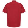 Red Kap Mens Industrial Shirt, Regular Fit, Short Sleeve, Red, 3X-Large Tall US view 2