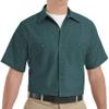 Red Kap Men's Standard Industrial Work Shirt, Regular Fit, Short Sleeve, Spruce Green, Medium view 1