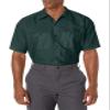 Red Kap Men's Standard Industrial Work Shirt, Regular Fit, Short Sleeve, Spruce Green, Medium view 2
