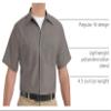 Red Kap Men's Standard Industrial Work Shirt, Regular Fit, Short Sleeve, Grey, 4X-Large view 4