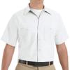 Red Kap Men's Industrial Work Shirt, Regular Fit, Short Sleeve, White, Medium Tall view 1