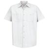 Red Kap Men's Industrial Work Shirt, Regular Fit, Short Sleeve, White, Medium Tall view 3