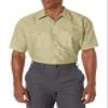 Red Kap Men's Industrial Work Shirt, Short Sleeve, Khaki, 2X-Large view 4