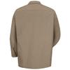 Red Kap Men's Wrinkle-Resistant Cotton Work Shirt, Khaki, Long Large view 2