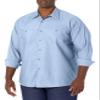 Red Kap Men's Wrinkle-Resistant Cotton Work Shirt, Light Blue, Long 4X-Large view 1