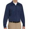 Red Kap Men's Wrinkle-Resistant Cotton Work Shirt, Navy, Small view 1