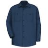 Red Kap Men's Wrinkle-Resistant Cotton Work Shirt, Navy, Small view 4