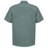 Red Kap Men's Industrial Work Shirt, Regular Fit, Short Sleeve, Light Green, Large Tall view 2