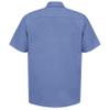 Red Kap Mens Industrial Shirt, Regular Fit, Short Sleeve, Petrol Blue, XX-Large Tall US view 2