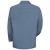 Red Kap Men's Wrinkle-Resistant Cotton Work Shirt, Postman Blue, Long X-Large view 2