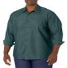 Red Kap Men's Wrinkle-Resistant Cotton Work Shirt, Spruce Green, Long 3X-Large view 1