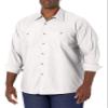 Red Kap Men's Wrinkle-Resistant Cotton Work Shirt, White, Long 3X-Large view 1