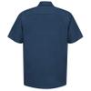 Red Kap Mens Industrial Shirt, Regular Fit, Short Sleeve, Navy, 6X-Large Tall US view 2