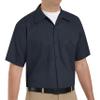 Red Kap mens Short Sleeve Wrinkle-Resistant Cotton Work Shirt Dark Navy 3X-Large view 1