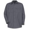 Red Kap Men's Deluxe Heavyweight Cotton Shirt, Charcoal, Large view 4