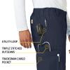 Carhartt Scrubs C54108 Men's Classic Fit Ripstop Boot Cut 8-Pocket Cargo Pant 2X Tall Navy view 4