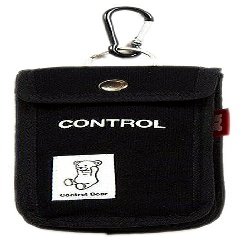 Control Bear Pass Case Mobile Pouch (Black)