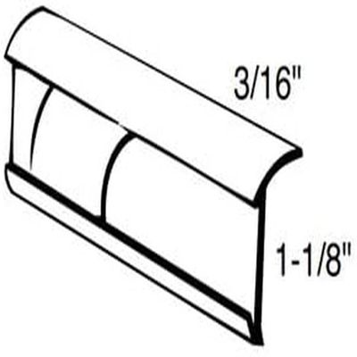 Universal Molding RV1906AW Polar White 16' Side Insert