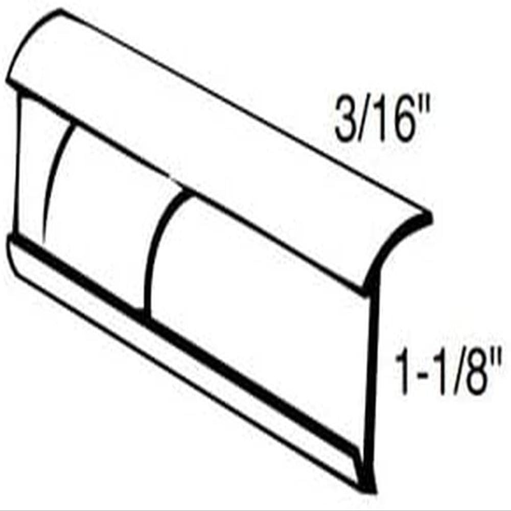 Universal Molding RV1906AW Polar White 16' Side Insert