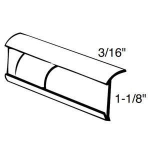 Universal Molding RV1906CW Colonial White 16' Side Insert