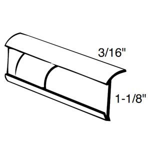 Universal Molding RV1906CW Colonial White 16' Side Insert