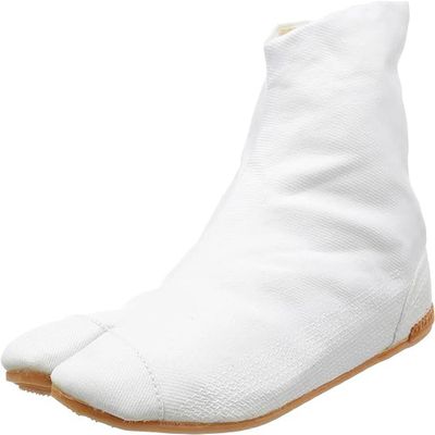 Rikio Ankle Ninja Boot Outdoor Tabi - AIR TABI FIT, 5 Clips - 23.0cm JP, White