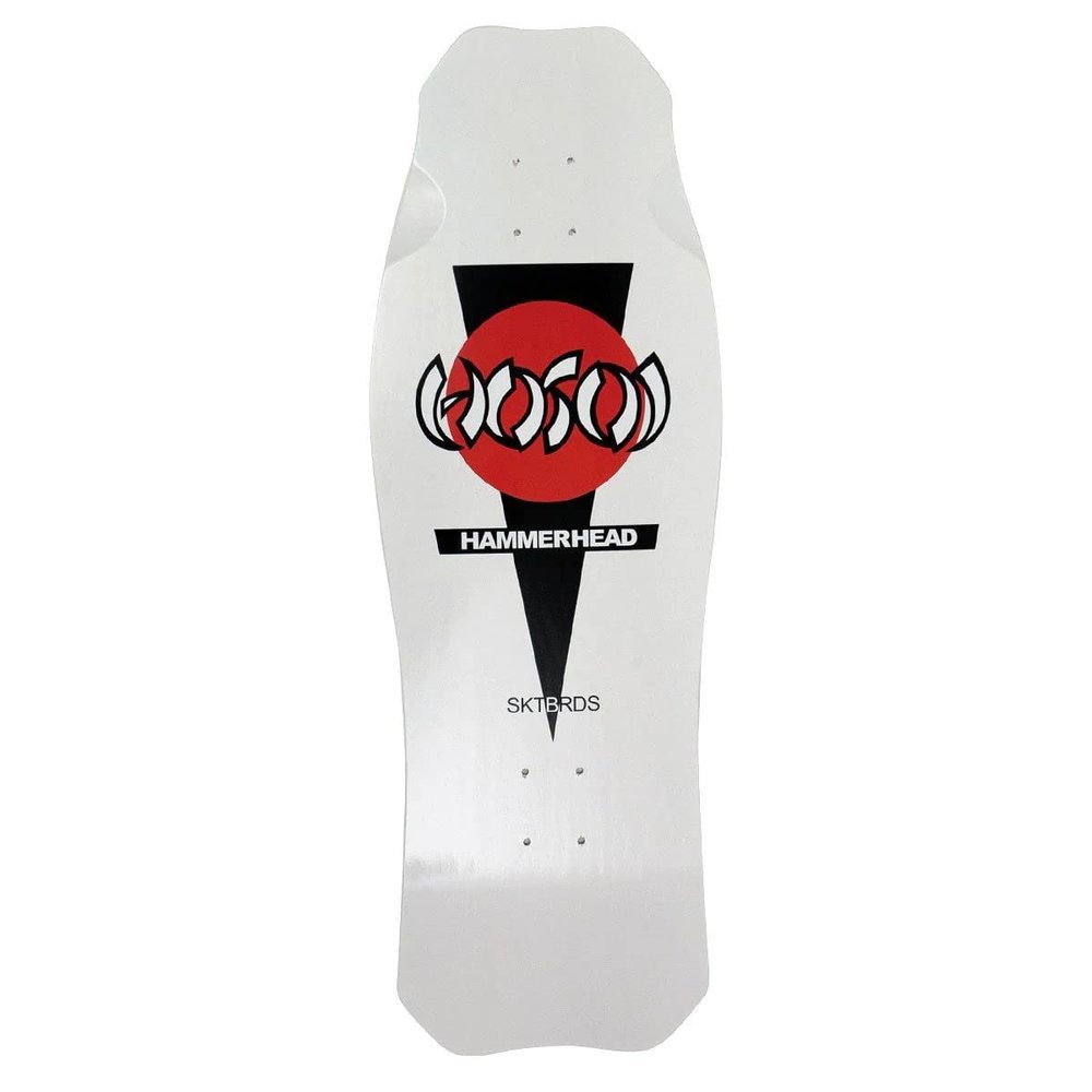 Christian Hosoi White OG Hammerhead Old School Skateboard DeckQ
