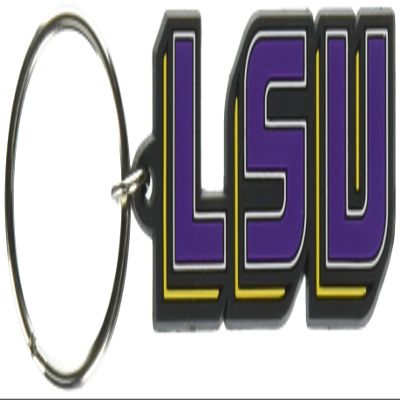 NCAA Siskiyou Sports Fan Shop LSU Tigers Flex Key Chain One Size Team Color, Black