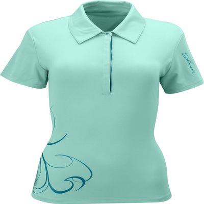 Salomon Women's Champex Polo Tee, Celadon, Medium