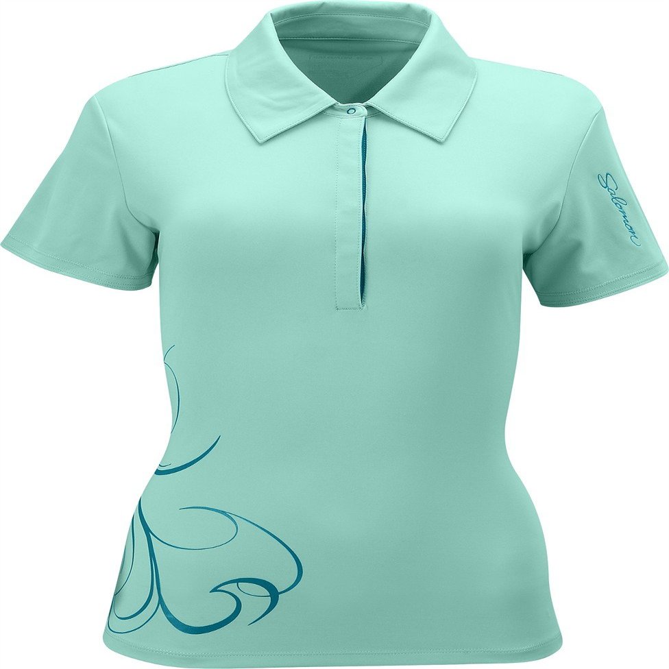 Salomon Women's Champex Polo Tee, Celadon, Medium