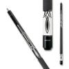Action Black & White Billiards Pool Cue Stick - Black Top w/White - 20oz view 2