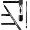 Action Black & White Billiards Pool Cue Stick - Black Top w/White - 20oz view 3