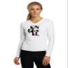 O'Neill Wetsuits Women's Tech 24/7 Long Sleeve V-Neck, White, Large view 1