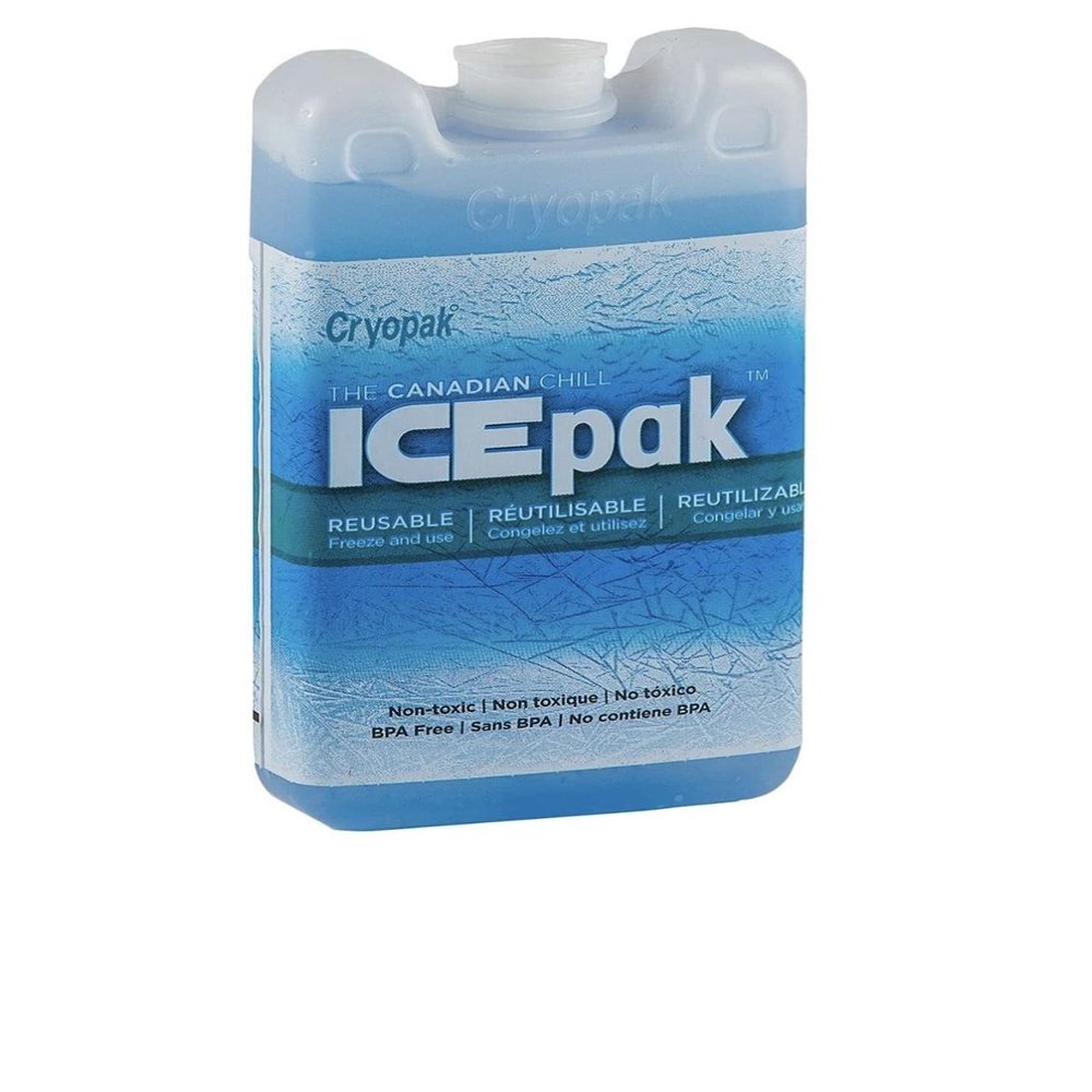 Cryopak Hard Shell Reusable Ice Pack, 3 x 5", Lime