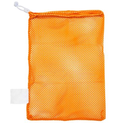 Champion Sports Mesh Sports Equipment Bag- Gold, 12" x 18"- Multipurpose, Nylon Drawstring Bag w/ Lock and ID Tag, for Sports Equipment, Balls, Swimming Gear - Breathable Stuff Sack