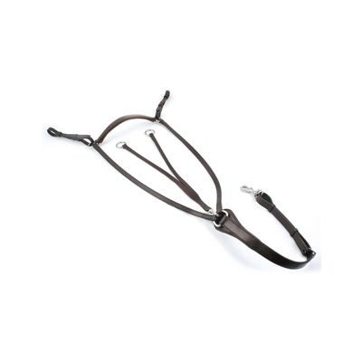 Horse Hunting Breastplate in Black or Brown (Brown, X Large)
