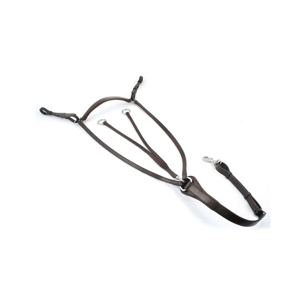 Horse Hunting Breastplate in Black or Brown (Brown, X Large)