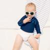 Green Sprouts i Play Kids' Long Sleeve Rashguard, Navy, 6 mo view 2