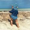 Green Sprouts i Play Kids' Long Sleeve Rashguard, Navy, 6 mo view 3