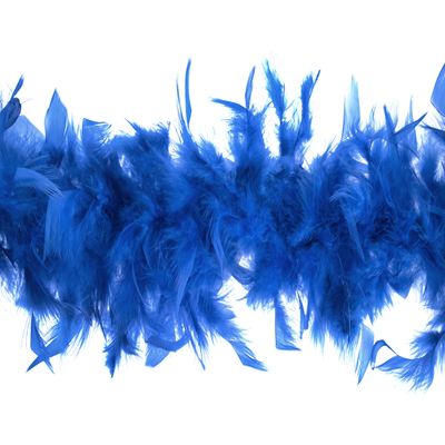 Trimits Marabou Feather Boa Fancy Dress for Parties, Festivals, Pride, Hen Do, Stag Do, Halloween, Christmas, 1.8m x 12cm, Royal Blue