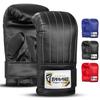 Farabi Sports Punching Bag Gloves - Heavy Bag Mitts for Men & Women Boxing, MMA, Muay Thai, Kickboxing - Focus Pads & Sparring (Black, S) view 1