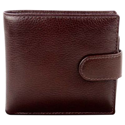 Mala Leather - Portefeuille pour hommes en cuir marron de qualit bote cadeau section monnaie