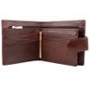 Mala Leather - Portefeuille pour hommes en cuir marron de qualit bote cadeau section monnaie view 3